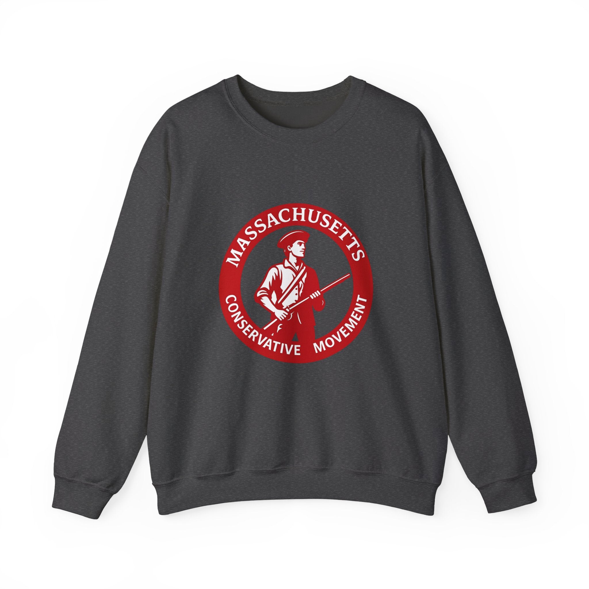 Crewneck Sweatshirt — "Massachusetts Conservative Movement" Retro Logo