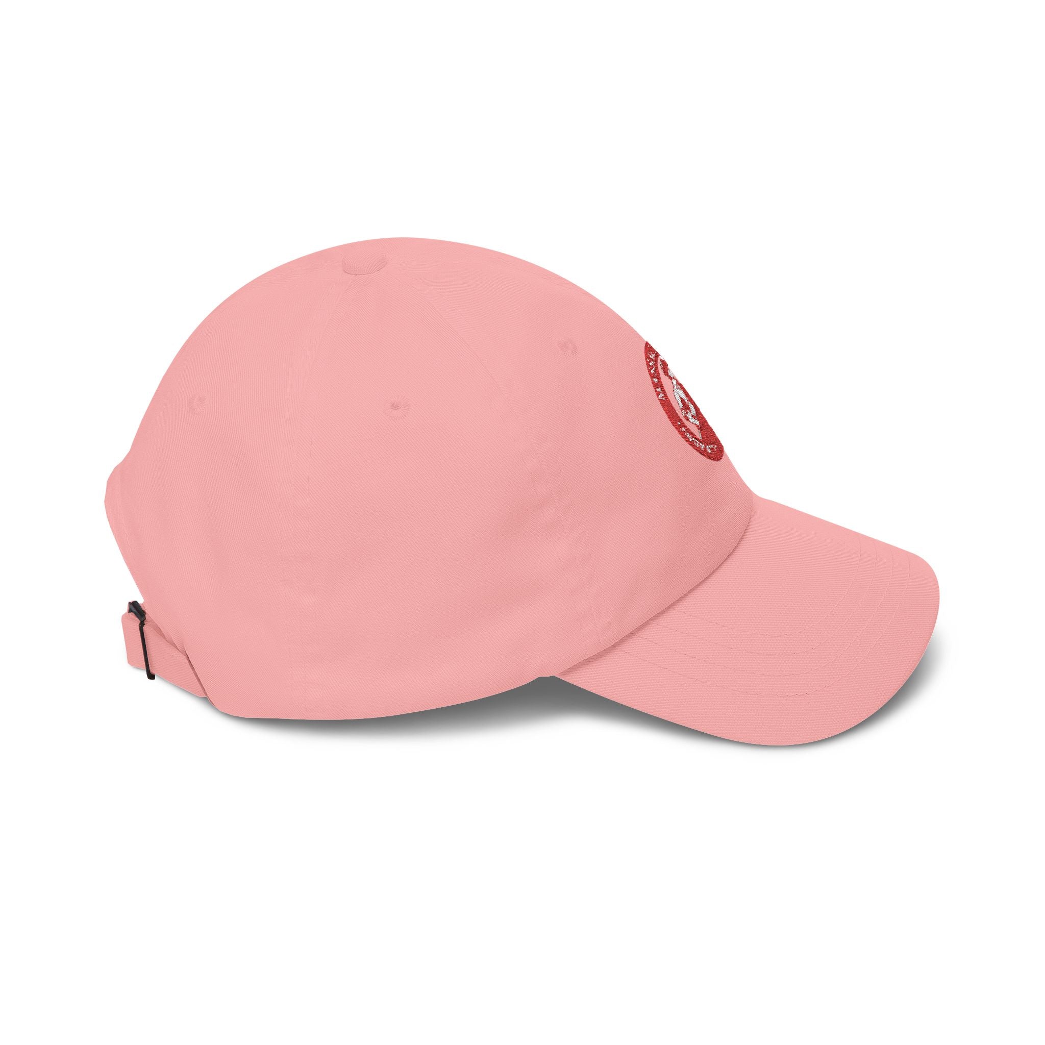 Massachusetts Woodchopper Patch Dad Cap — Retro Red Logo Baseball Hat