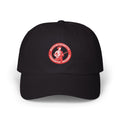 Massachusetts Woodchopper Patch Dad Cap — Retro Red Logo Baseball Hat